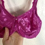 Wacoal  Awareness Full Figure Underwire Bra Womens Size 34D Dark Pink Photo 3