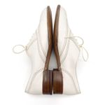 Gravati Garys Ivory White Leather Wingtip Oxford Shoes Size 7.5 Italian Brogues Photo 11