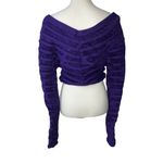 ALAÏA 3d Velvet Top in Ultraviolet 42 New Womens Cropped Knit Blouse Purple Size undefined Photo 7