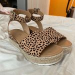 Altar'd State Leopard cheetah print espadrille platform sandals Photo 2