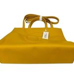 Telfar NWT  Medium Shopping Bag Tote Yellow Mustard With Dustbag Photo 6
