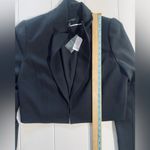 White House | Black Market  Black Cropped Blazer Suit Jacket, New with Tags, Sz 12 Photo 6