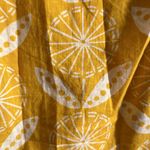 Boden Anthropologie Mustard Yellow White Sleeveless Blouse Size 6 EUC #1049 Photo 3