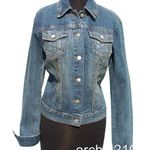 Cache  Denim Large Rhinestones on Front Pockets Top Jacket Stretch New $148 NWT Photo 0