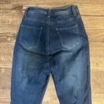 Chic Distressed Flare Jeans in Deep Blue Photo 2