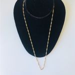 Sterling Silver Gold Tone Twist Chain Necklace, 925 LIRM Photo 8