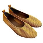 Everlane  The Day Glove Yellow Knit Flats Sz 11 Photo 0