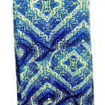 New Directions Royal Aztec Print Maxi Skirt Green Size L Photo 0