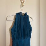 Jill Stuart Jill Jill‎ Stuart High Neck Pleated Gown in Jasper Green Size 0 NEW Photo 4