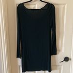 Brandy Melville  Rare Old Style Black Long Sleeve Scoop Neck Dress O/S Ultra Soft Photo 5