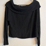 American Eagle  Black Off-The-Shoulder Sweater size small Photo 0