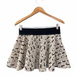 Skater Skirt Novelty Penguin Wide Waistband Flare Round Mini Skirt Photo 1