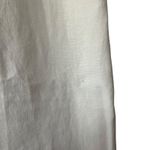 Lands' End Women's High Rise Linen Wide Leg Crop Pants Size 20W White Photo 4