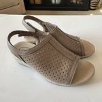 Orthofeet Hazel Slingback Sandals Women's 7 Taupe Wedge Comfort Open Toe Walking Photo 10