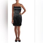 Hippie Rose Elegant Black satin dress Photo 8