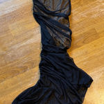 Norma Kamali  Black and Cream Dress Photo 0