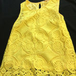Skies Are Blue Yellow Lace Sleeveless Top - Women's XS Photo 0
