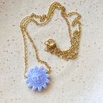 Handmade gold tone stainless steel & ceramic sun boho retro vintage style necklace☀️ Photo 1