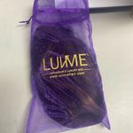 LUVME Human Hair Wig With Headband Brown With Few Highlights Asymmetrical Style Photo 4