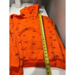 Adika Orange All Over Eye Print Hoodie Text Graphic Sweatshirt Size S Photo 5