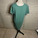 Universal Threads Universal Thread Teal Green Short Sleeve Round Neck Midi T Shirt Dress Size XL Photo 2