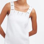 Madewell Embroidered Tank Mini Dress in Linen Size 12 Photo 3