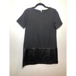 Black Mini Dress Faux Leather Grudge 90s Streetwear Size M Photo 1