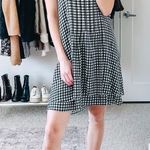 Sanctuary Black & White Gingham Layered Ruffle Mini Dress Photo 4