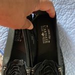 L'ATISTE  Black Rose Embellished Loafers Photo 4