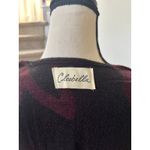 Cleobella  Burgundy Black Floral Leaf Tassel Boho Whimsygoth Poncho Cape Photo 6