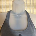 Adidas  Heather Gray Black Trim Mesh Racerback Sports Bra X Small Photo 4