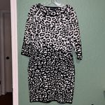American Living Animal print sweater dress  • leopard • black and white • sweater Photo 2
