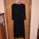 Taylor Black Long Sleeve Pleated Dress Size 8 Photo 6