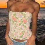 ZARA Floral Corset Top Photo 0