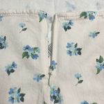 We Wore What Revolve Ivory Blue Floral Cut Out Belted Mini Denim Skirt Large NWT Photo 9