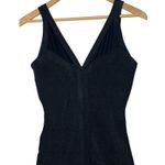 Kardashian Kollection New  Dress Womens S Bandage Mesh V Neck Bodycon Club Black Photo 3