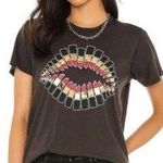 Lauren Moshi  Foil Lipstick Wolf Tee Onyx Photo 0