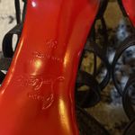 Christian Louboutin  Victororilla 100mm Perforated Red Sole Pumps In Black 39 Photo 3