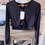 NWT Calia Ruched Rash Guard In Black Size Large Photo 0