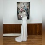 Beautiful Vintage 90s Destiny Chiffon Wedding Gown! White Size 16 Photo 5