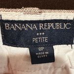 Banana Republic Tan Light Straight Wide Leg Low Rise Wool Dress Pants Sz 8P Photo 6