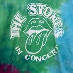 The Rolling Stones in Concert Hot Lips Rock Band Tie Dye M  Photo 1