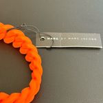 Marc Jacobs Marc By  Braided Silicone Rubber Bracelet in Orange. NWT Photo 2