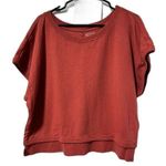 Athleta  Sundown Shirred boxy heavyweight tshirt style lightweight sweatshirt m Photo 0