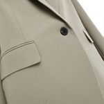 Stradivarius STRADIVARUS Oversized Blazer Stone Structured Small New Photo 6