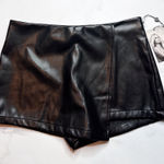 NWT Paris Hilton Wrap Mini Skort Black Size M Photo 0