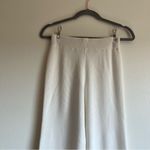 Boutique Women’s  V Neck Wide / Flare Leg White Sweater Set Size Small Photo 1