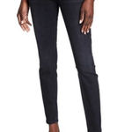 Lafayette 148 New York Mercer Italian Denim Skinny Jeans in Black Size 25 Photo 0
