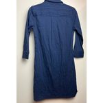 Foxcroft  Navy Sloane Crinkle Mini Dress Sz. XS Photo 5