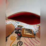 Dooney & Bourke  Disney Sketch Satchel Crossbody Bag White Tan Multicolor Photo 5